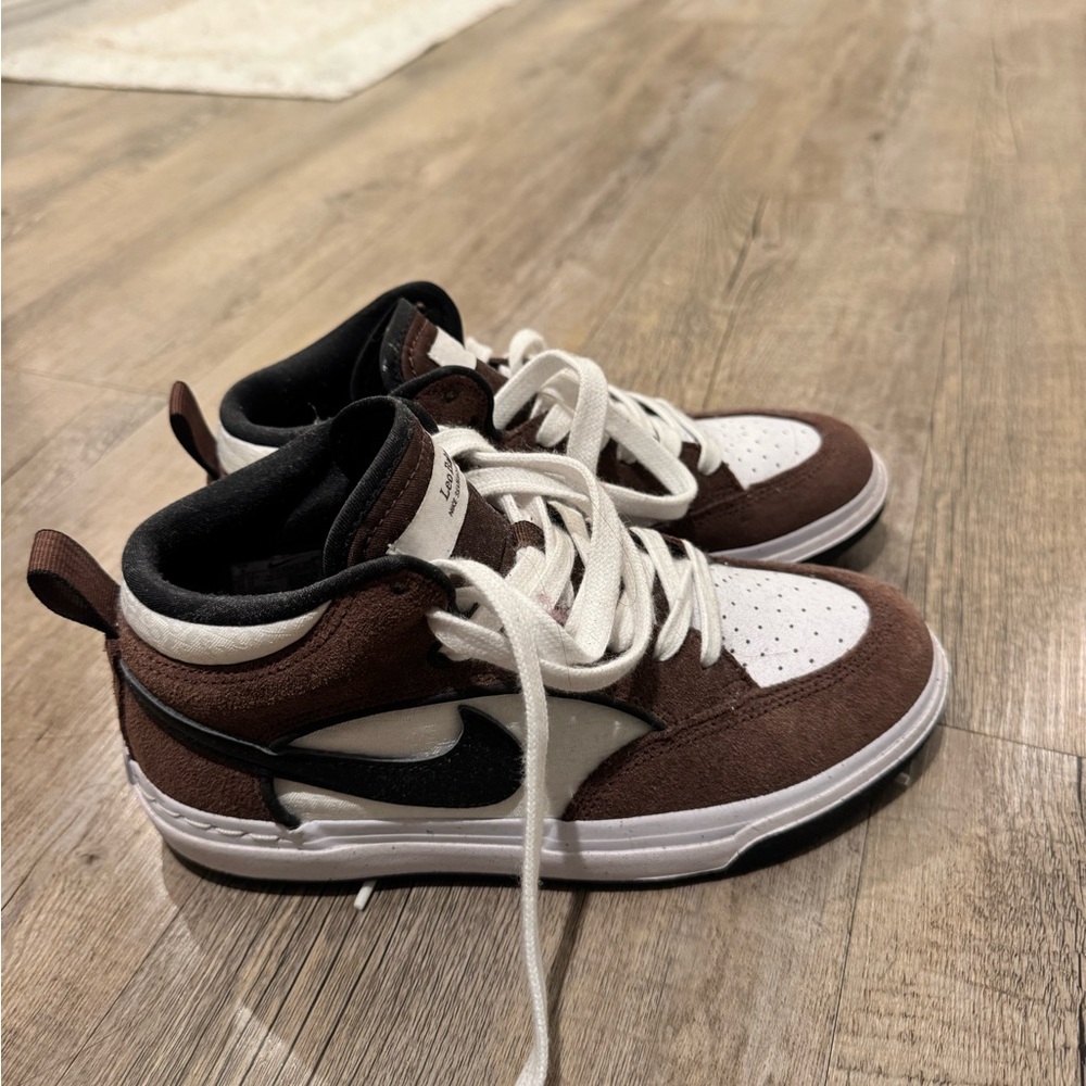 Stylish Brown and White Sneakers